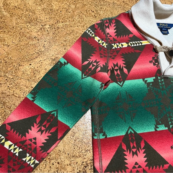 Polo Ralph Lauren Multicolor Aztec Dress with Toggle Sz L(12-14) - Picture 16 of 16